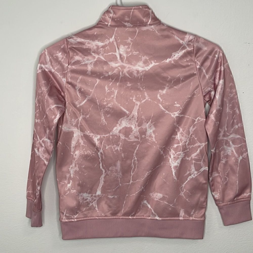 Ideology zip up jacket. Size Medium. Pink Marble Print. - Picture 2 of 5